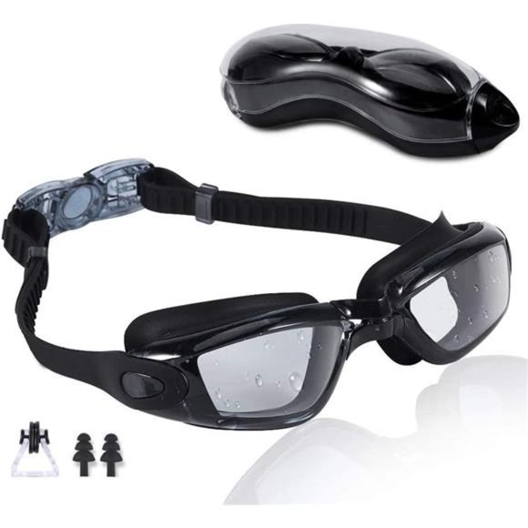 Rapidor Swim Goggles for Men Women Teens, Anti-Fog UV-Protection Leak-Proof - Picture 1 of 6